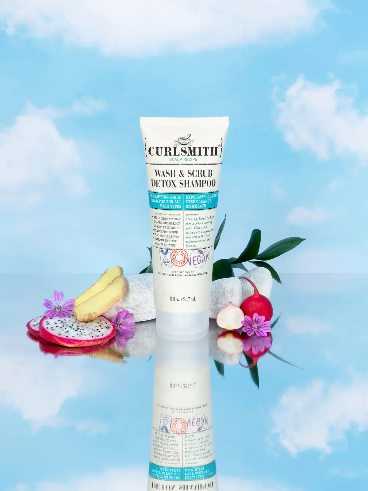 CURLSMITH - Shampoing exfoliant "Wash & Srub" - 237ml - Curlsmith - Ethni Beauty Market