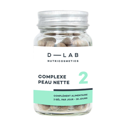 D-Lab - “Clear skin complex” food supplement - (1 month) - D-Lab Nutricosmetics - Ethni Beauty Market