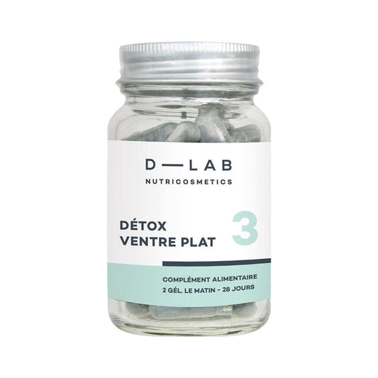 D-Lab - Complément alimentaire "détox ventre plat" - (1 et 3 mois) - D-Lab Nutricosmetics - Ethni Beauty Market