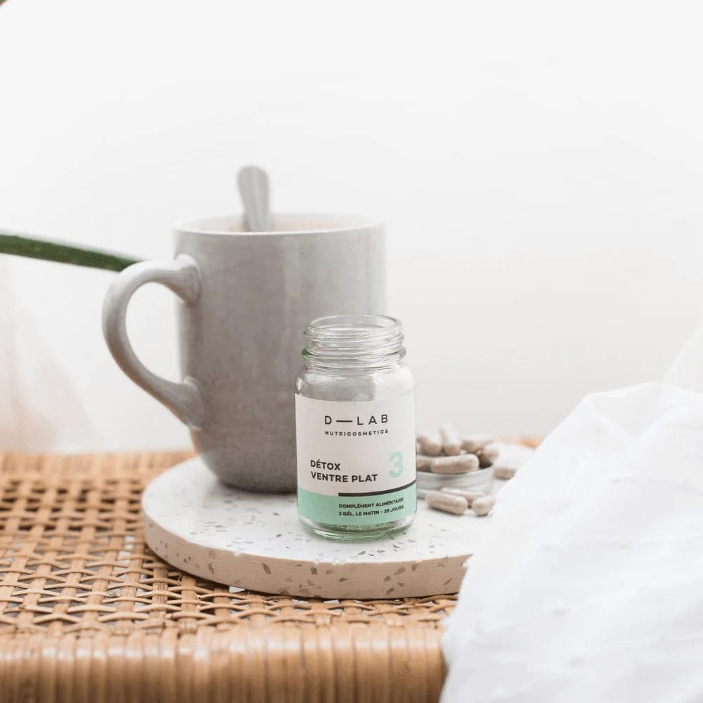 D-Lab Nutricosmetics - Complément alimentaire "détox ventre plat" - (1 et 3 mois) - D-Lab Nutricosmetics - Ethni Beauty Market