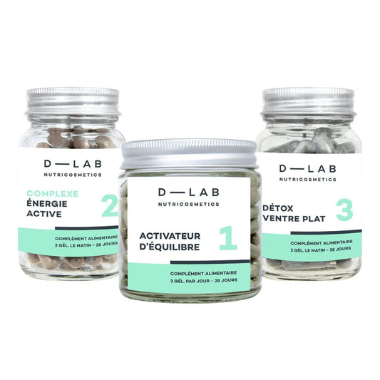 D-Lab - “Flat stomach” food supplement program - (1 or 2 months) - D-Lab Nutricosmetics - Ethni Beauty Market