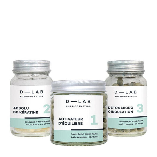 D-Lab Nutricosmetics - Compléments Alimentaires cheveux "Programme masse-capillaire" - D-Lab Nutricosmetics - Ethni Beauty Market