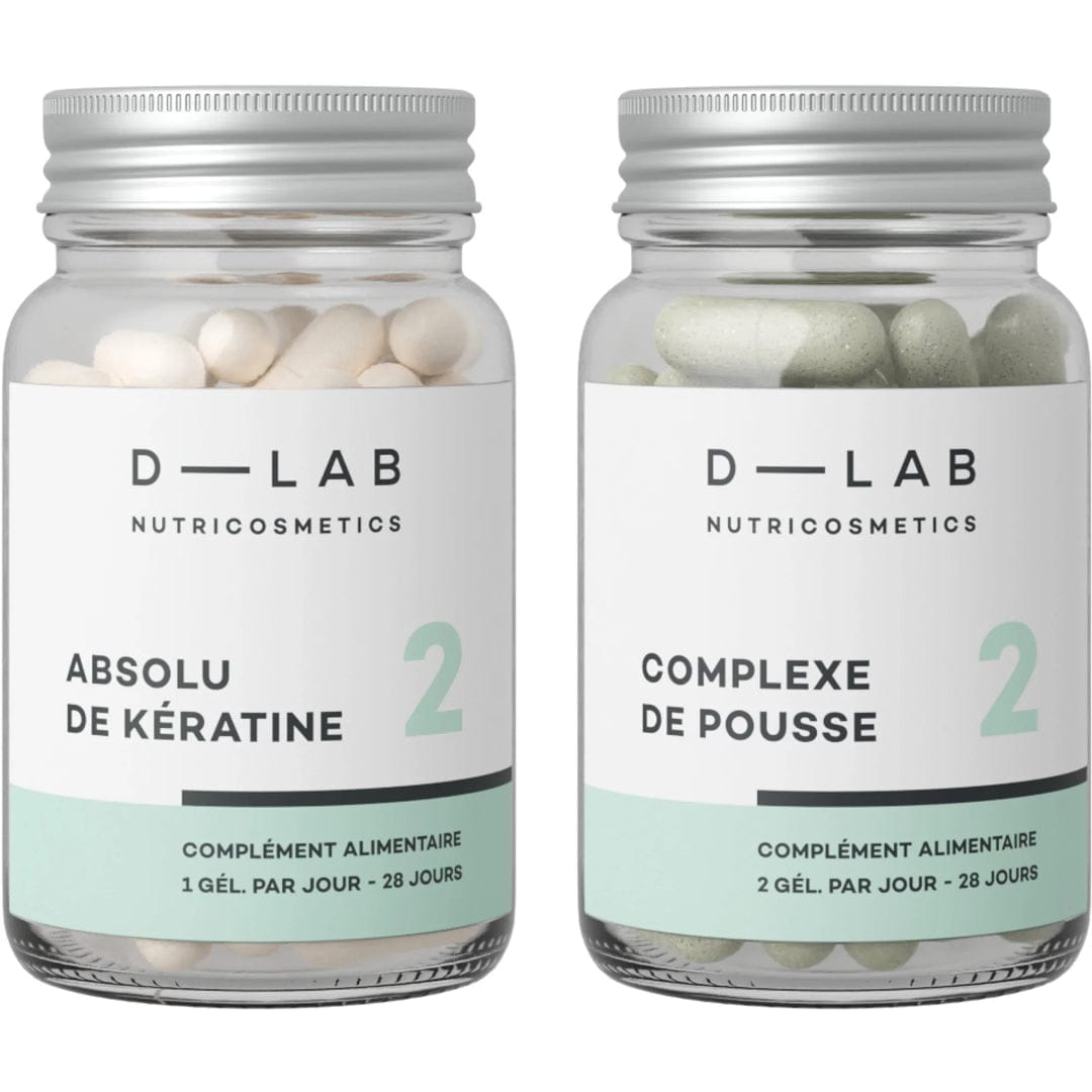 D-Lab Nutricosmetics - Duo de Compléments Alimentaires "nutrition-capillaire 3 mois" - D-Lab Nutricosmetics - Ethni Beauty Market