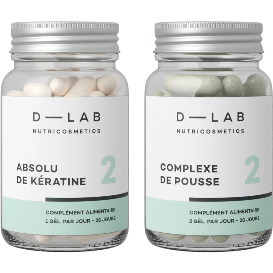 D-Lab Nutricosmetics - Duo de Compléments Alimentaires "Nutrition-Capillaire" - 3 mois - D-Lab Nutricosmetics - Ethni Beauty Market