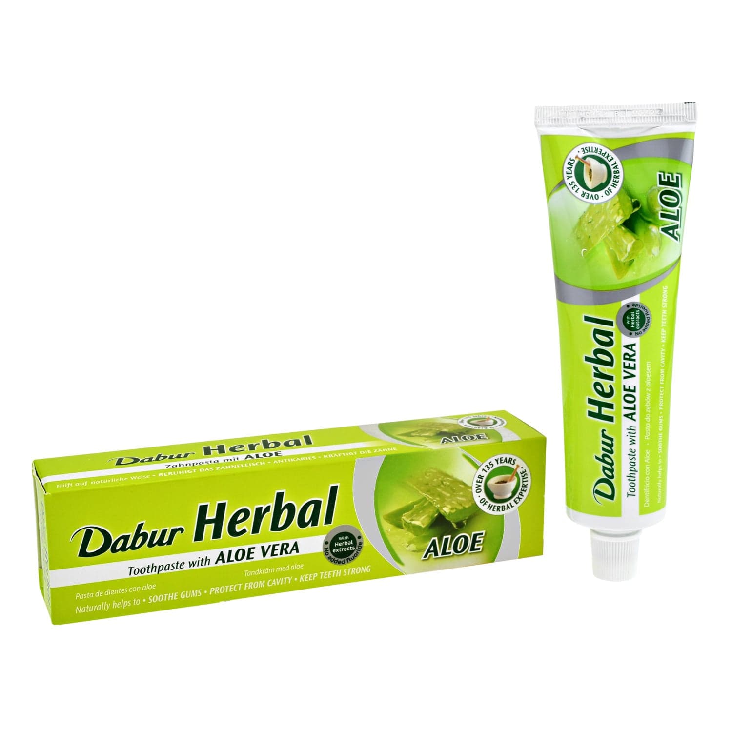 Dabur Herbal - Dentifrice à l'Aloe Vera - 100ml (Collection Anti-gaspi) - Dabur - Ethni Beauty Market