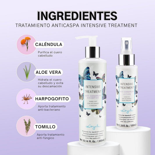 Dessata Shampoing Dessata - Intensive Treatment - Shampoing anti-pelliculaire "cuir chevelu sec" - 300ml