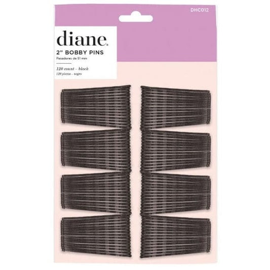 Diane - Pinces invisibles noires "Bobby pins DHCO12" - 120 pinces - Diane - Ethni Beauty Market