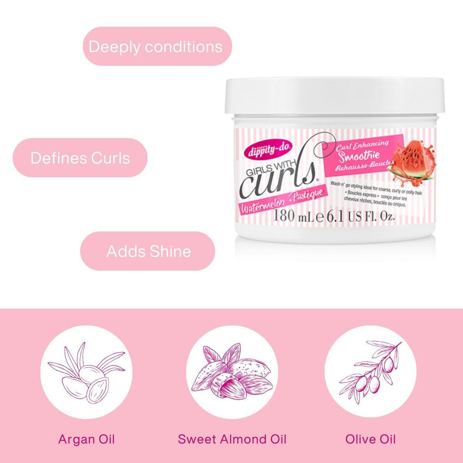 Dippity Do - Girls With Curls Crème Pour Rehausser Les Boucles "Curl Enhancing Smoothies" - 180 ml - Dippity - Ethni Beauty Market