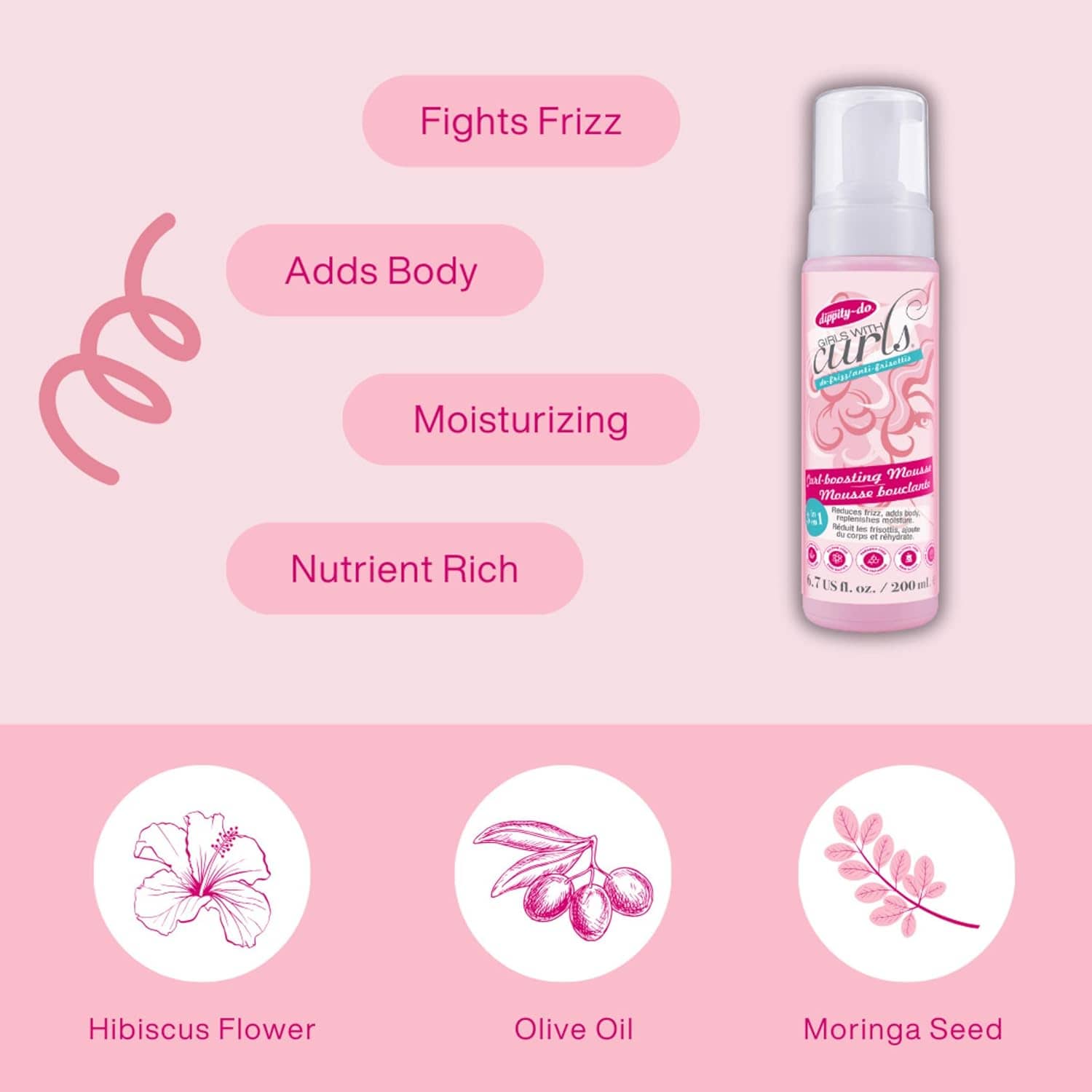 Dippity - Do Girls Whith Curls - Mousse - 200 ml - Dippity - Ethni Beauty Market