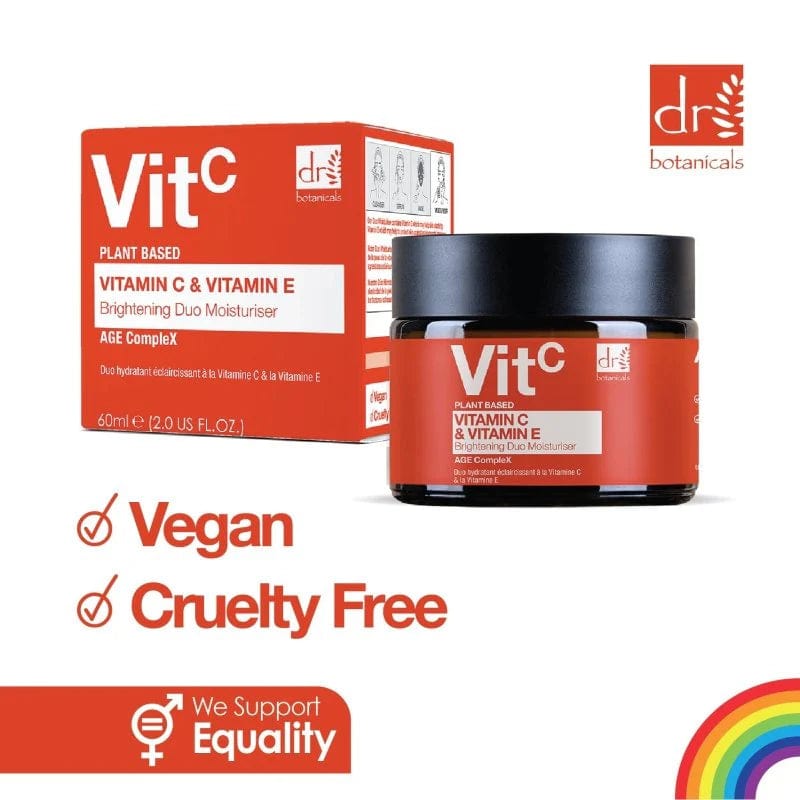 Dr Botanicals - Crème Duo hydratante éclaircissant à base de vitamine C et de vitamine E à base de plantes Vit C 60 ml - Dr Botanicals - Ethni Beauty Market