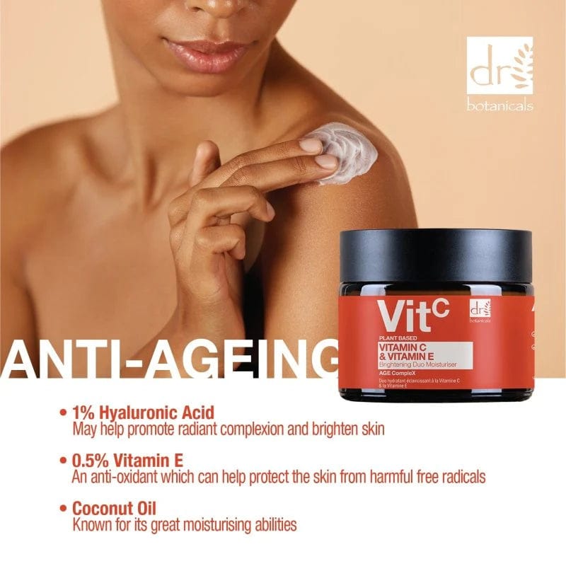 Dr Botanicals - Crème Duo hydratante éclaircissant à base de vitamine C et de vitamine E à base de plantes Vit C 60 ml - Dr Botanicals - Ethni Beauty Market
