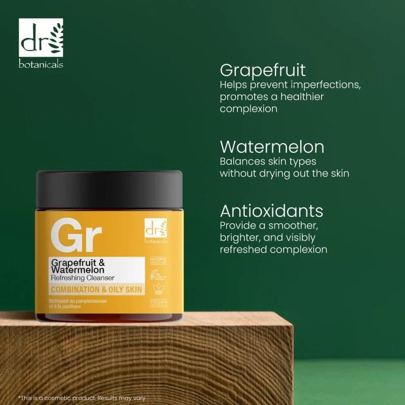 Dr Botanicals - Nettoyant GR rafraîchissant au pamplemousse et à la pastèque 60ml - Dr Botanicals - Ethni Beauty Market
