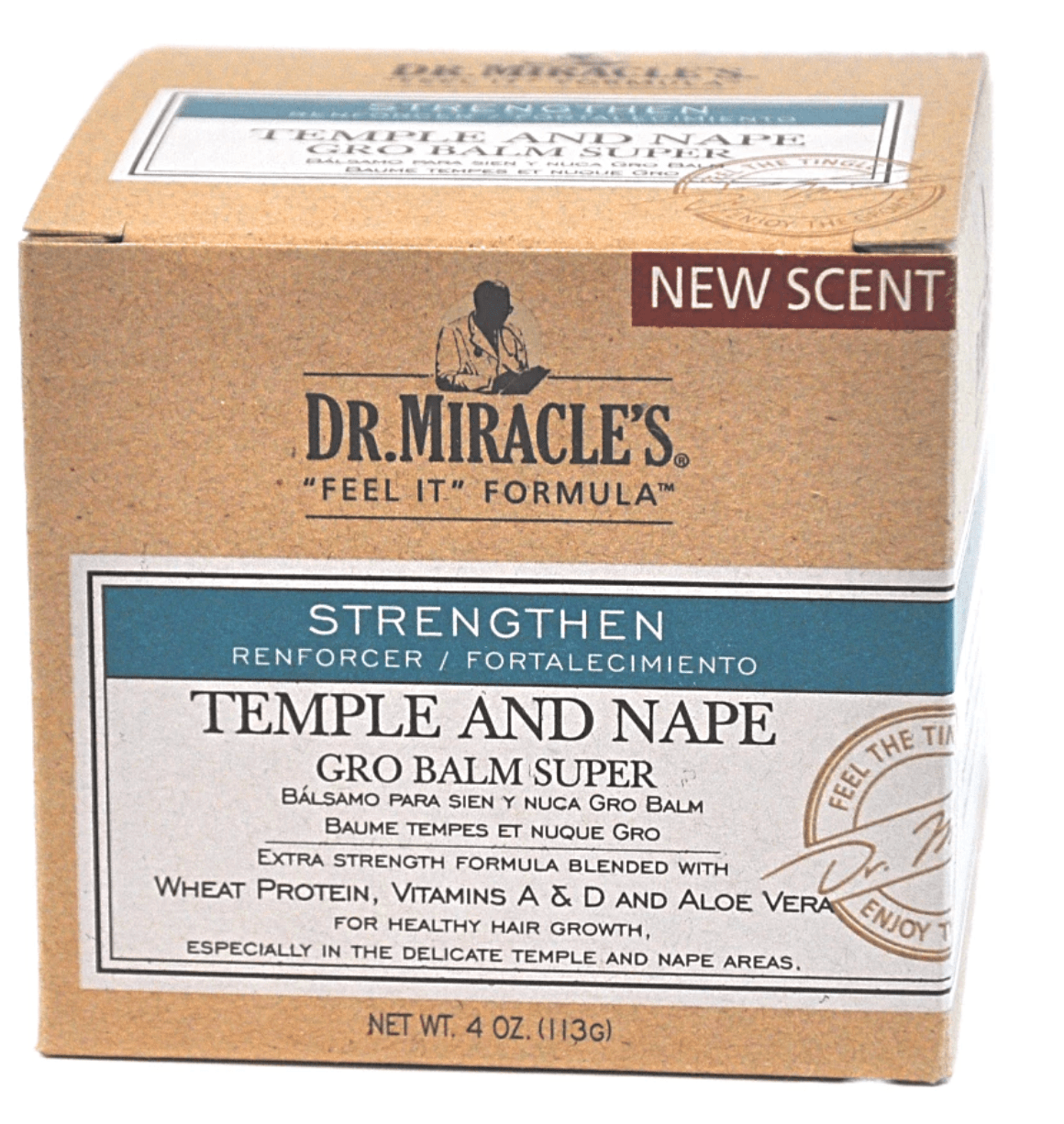 Dr Miracle's -  Baume Tempe & Nuque - Temple & Nape Gro Balm "super / regular" - 113g - Dr Miracle's - Ethni Beauty Market