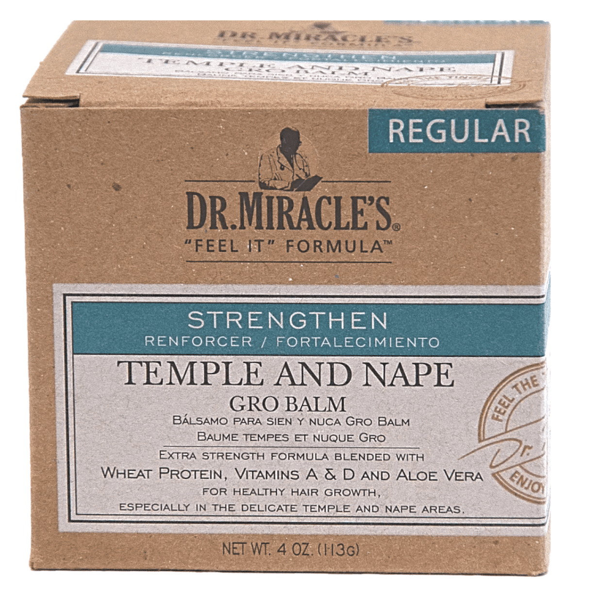 Dr Miracle's -  Baume Tempe & Nuque - Temple & Nape Gro Balm "super / regular" - 113g - Dr Miracle's - Ethni Beauty Market