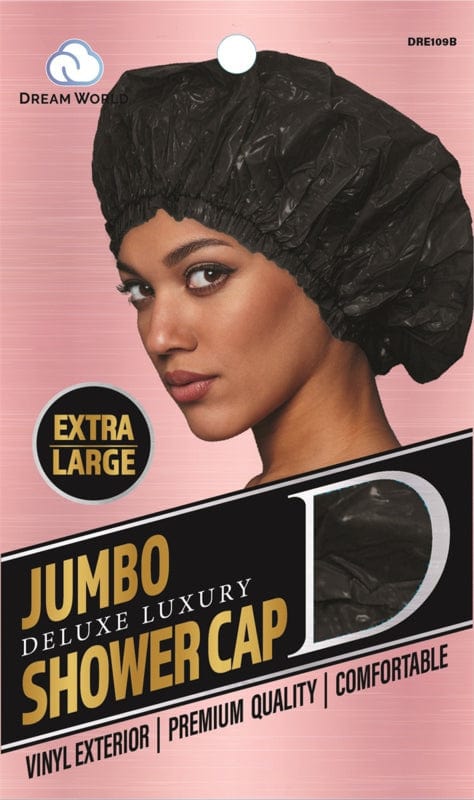 Dream World - Jumbo Black Shower Cap - DRE109B - Dream World - Ethni Beauty Market