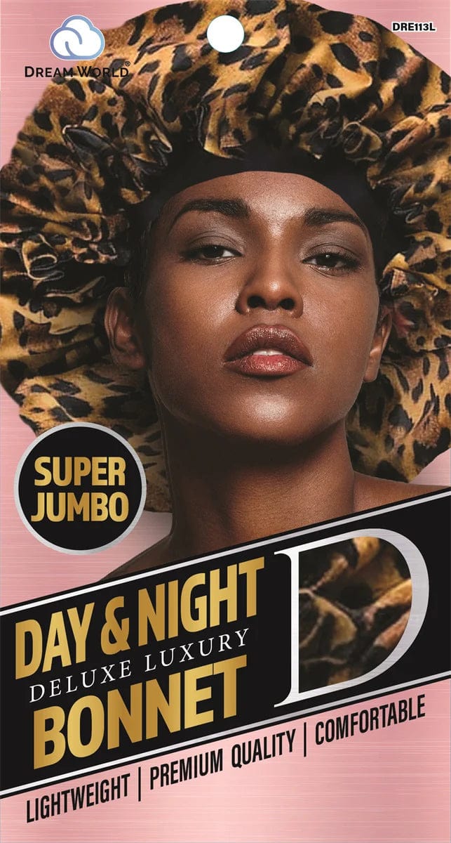 Dream World  - Bonnet Satin Femme Leopard - DRE113L - Dream World - Ethni Beauty Market