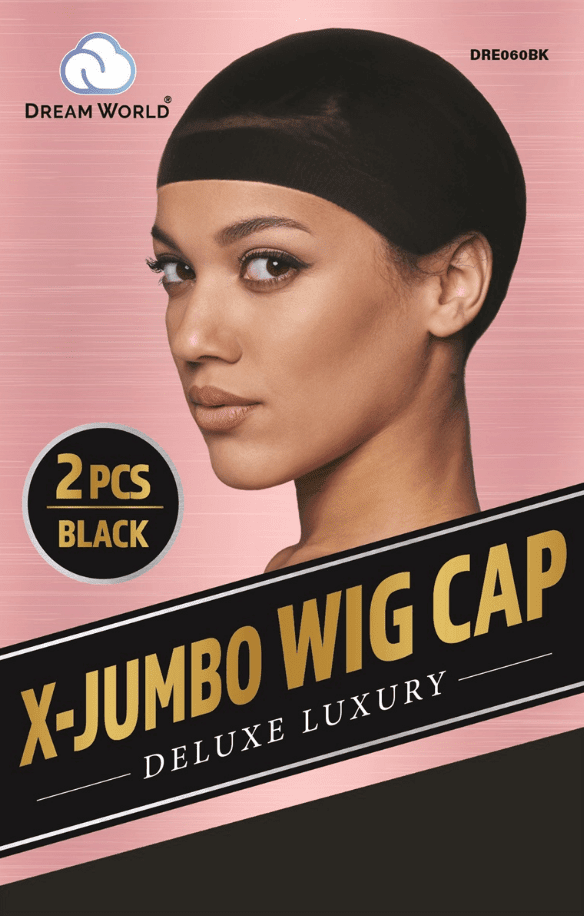 Dream World - Bonnet Sous Perruque 2 pièces XL Noir- DRE060BK - Dream World - Ethni Beauty Market