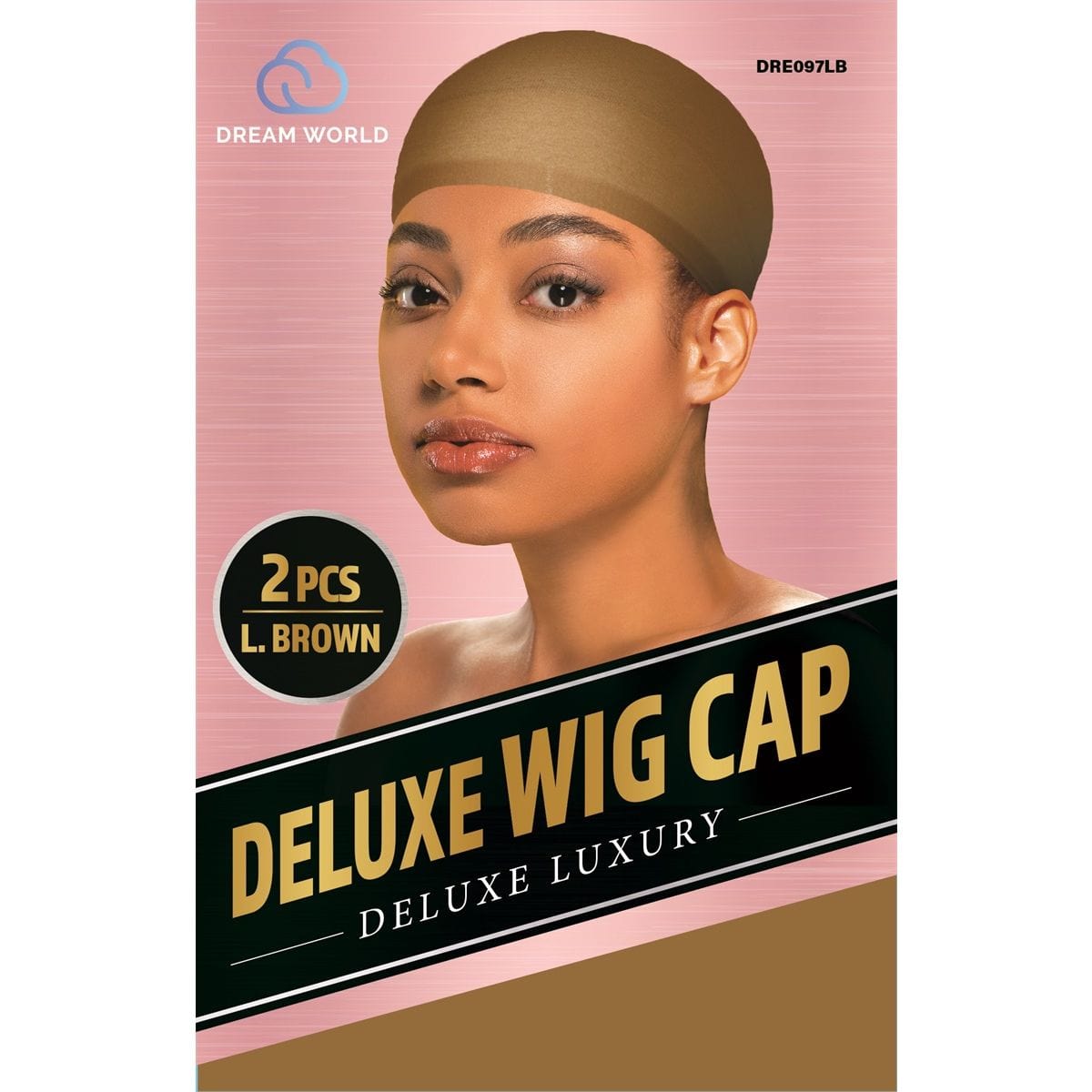 Dream World - Brown Under Wig Cap 2 pieces - DRE097LB - Dream World - Ethni Beauty Market