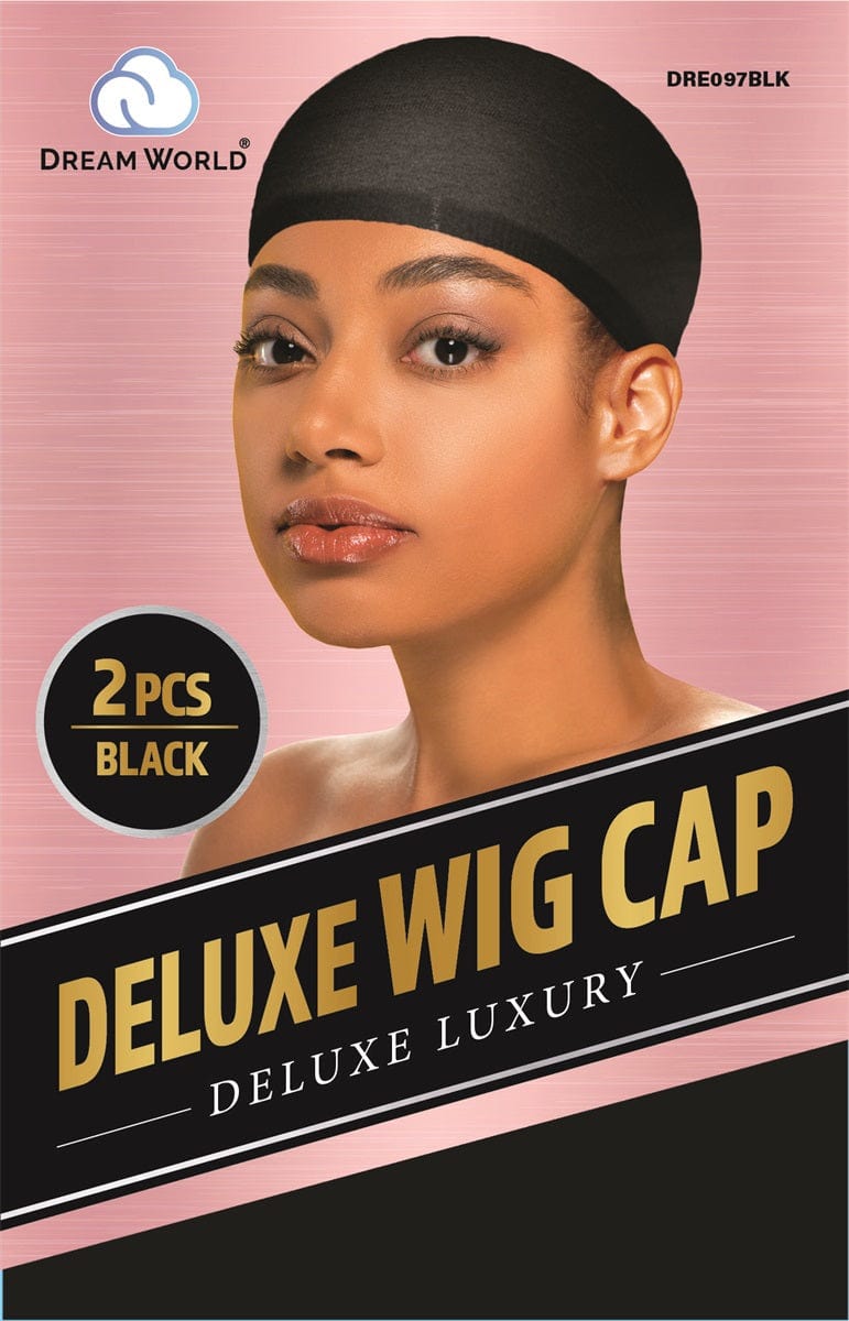 Dream World - Bonnet Sous Perruque Noir 2 pièces- DRE097BLK - Dream World - Ethni Beauty Market