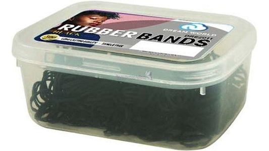 Dream World - Lot de 500 élastiques noir pour cheveux - 100g - Dream World - Ethni Beauty Market
