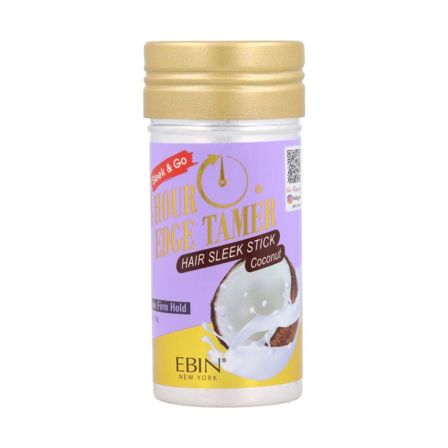 Ebin Cire Capillaire Coco Ebin - Bâton de Cire Pour Cheveux élégant "24Hour Edge Tamer Hair Sleek stick" - 75g - plusieurs senteurs