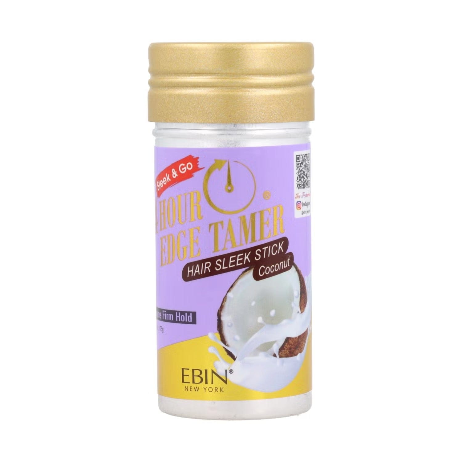 Ebin Cire Capillaire Coco Ebin - Bâton de Cire Pour Cheveux élégant "24Hour Edge Tamer Hair Sleek stick" - 75g - plusieurs senteurs