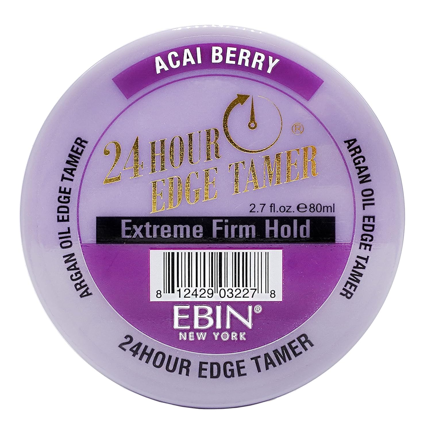 Ebin Baume fixateur de bords à tenue extrêmement ferme 24 heures Açaï Berry  80ml - Ebin - Ethni Beauty Market