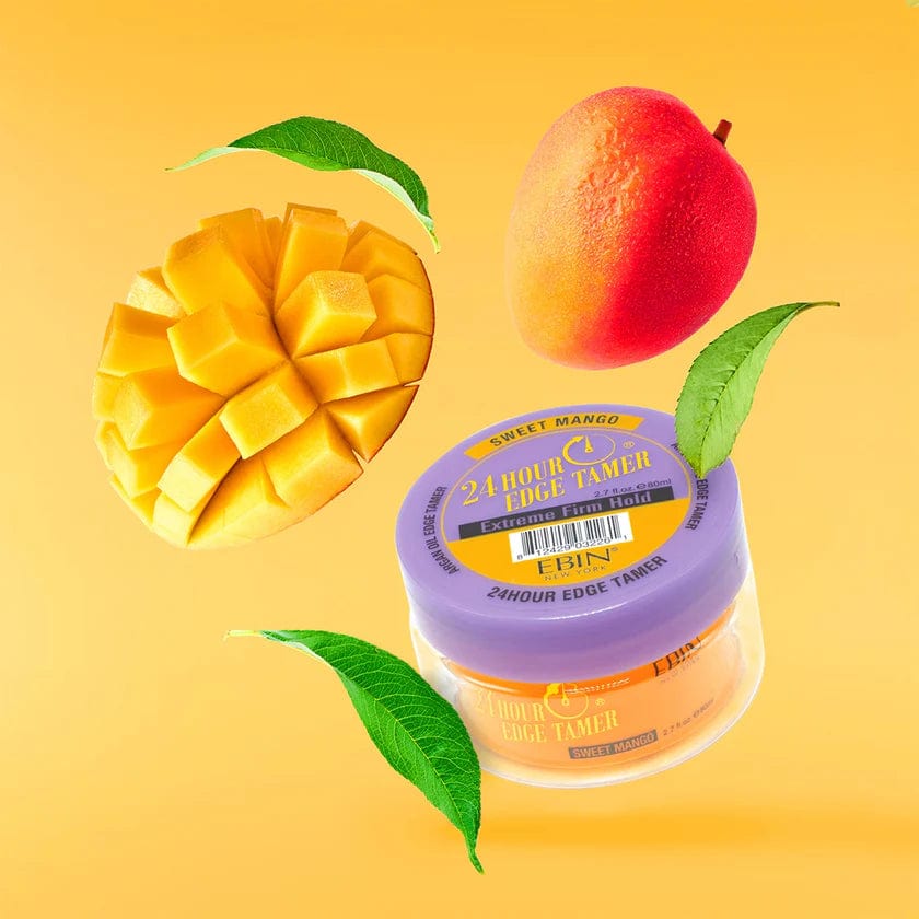 Ebin Baume fixateur de bords à tenue extrêmement ferme 24 heures Sweet Mango 80ml - Ebin - Ethni Beauty Market