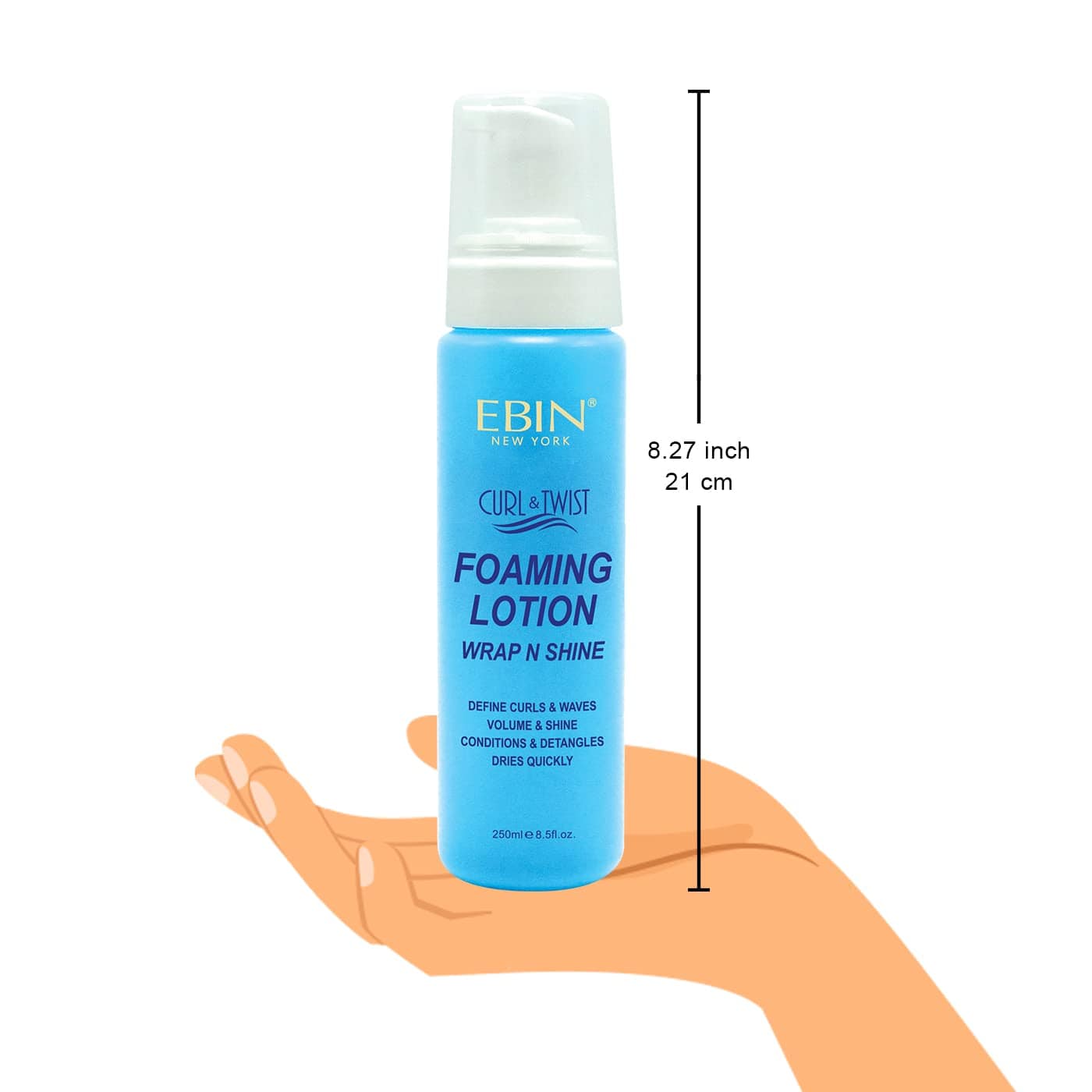 Ebin New York Lotion moussante Curl & Twist Wrap N Shine Original 250 ml - Ebin - Ethni Beauty Market