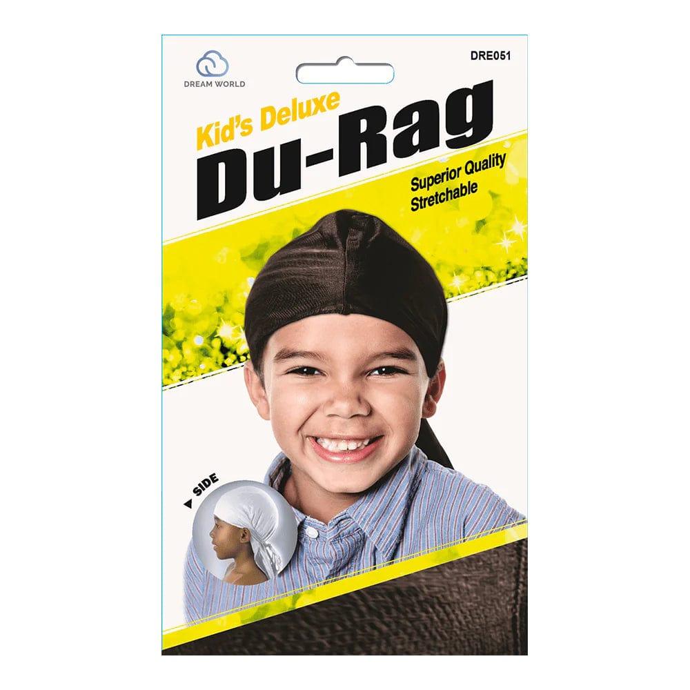 Dream World - Kid's Deluxe - Durag noir Enfant DRE051 - Dream World - Ethni Beauty Market