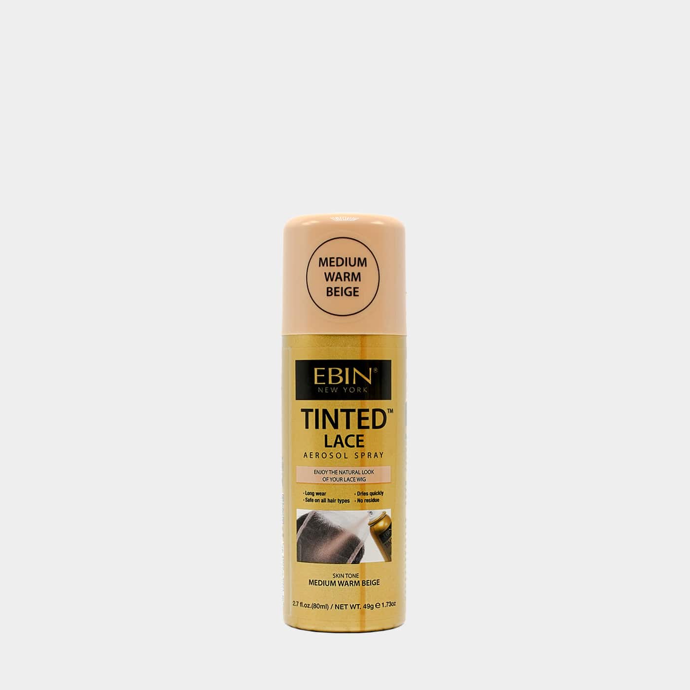 Ebin - Spray Colorant Pour Perruque - Teinte Beige Chaud Moyen- 80ml - Ebin - Ethni Beauty Market