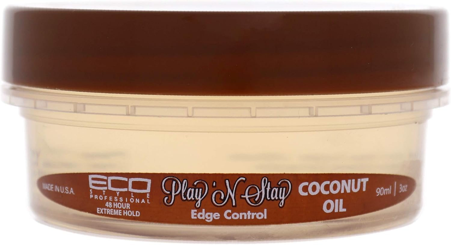 Eco Styler - Play N Stay Gel de contrôle des bords - Huile de coco 90g - Eco Styler - Ethni Beauty Market