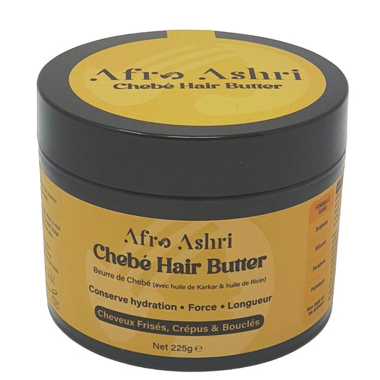 Afro Ashri - Chebé Hair Butter (beurre à base de Chébé, Karkar, Ricin) - 225g - Afro Ashri - Ethni Beauty Market