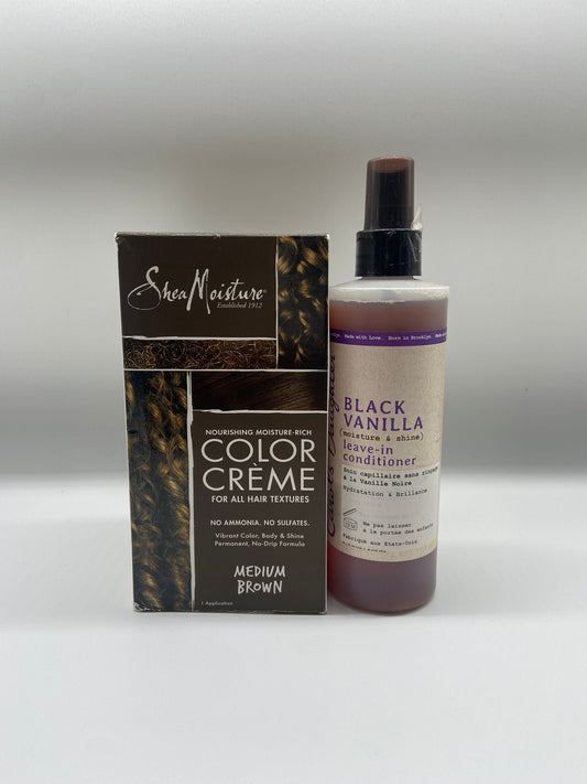 Fire promo - Pack coloring medium brown "shea moisture x carol's daughter" - (coloring + leave-in) - Ethni Beauty Market - Ethni Beauty Market