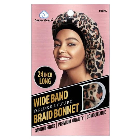 Dream World -  Bonnet XL  motif Léopard - DRE174L - Dream World - Ethni Beauty Market