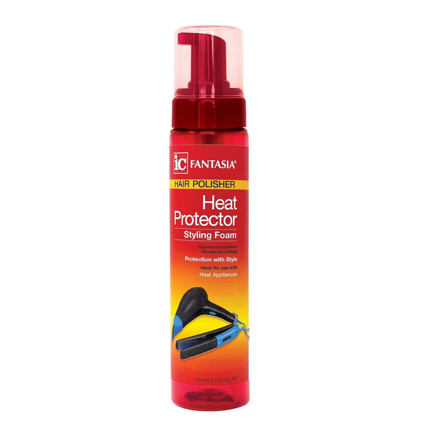 Fantasia IC - Mousse de Coiffage Protecteur de Chaleur "Heat Protector  Styling Foam" - 251ml - Fantasia IC - Ethni Beauty Market