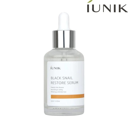 Iunik - Black Sérum Réparateur à la Mucine d'escargot "Snail Restore Sérum" 15ml - Ethni Beauty Market - Ethni Beauty Market