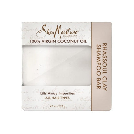 Shea Moisture - Virgin Coconut  Oil Shampoing Solide "Rhassoul Clay Bar shampoo" - 128g - Shea Moisture - Ethni Beauty Market