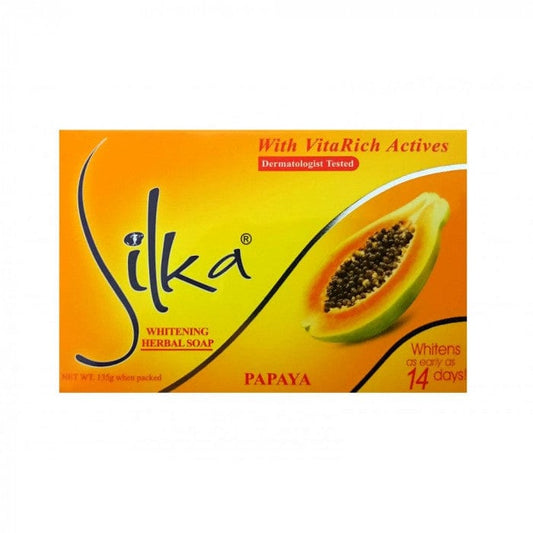 Silka  - Savon Éclaircissant à La Papaye -  "Whitening Herbal Soap" (Plusieurs contenances disponibles) - Silka - Ethni Beauty Market