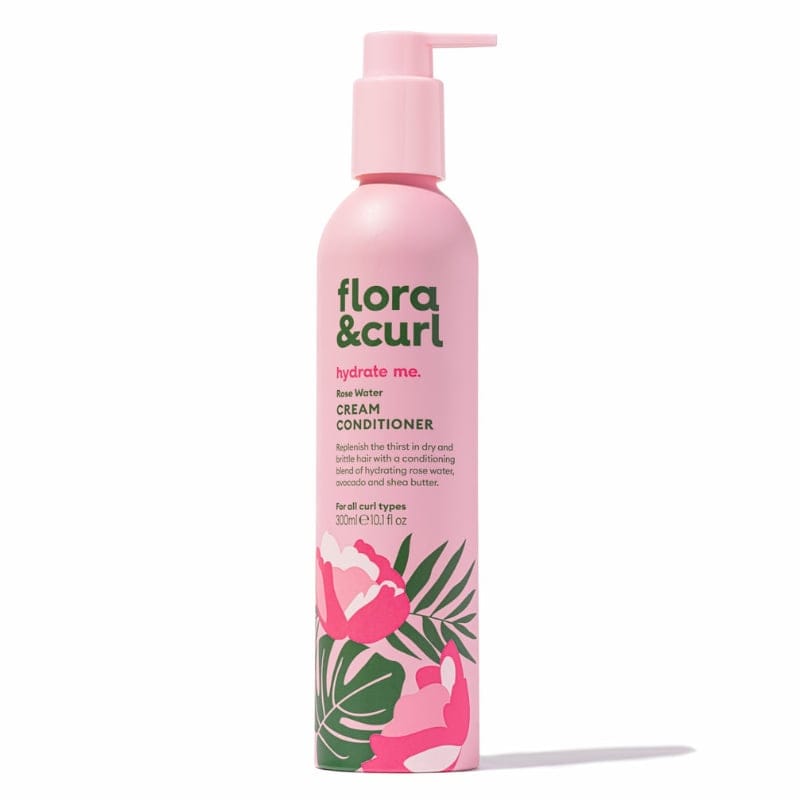 Flora & Curl - Hydrate me - Après-shampoing "Organic rose & Honey" - 300 ml - Flora & Curl - Ethni Beauty Market