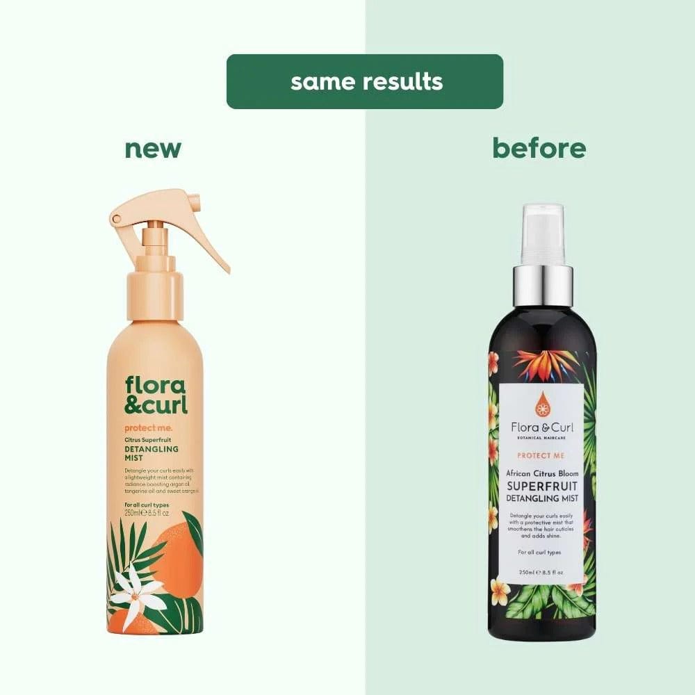 Flora & Curl Brume Capillaire Flora & Curl - "Protect Me African" Brume Démêlante Superfruit Citrus Bloom 250 ml