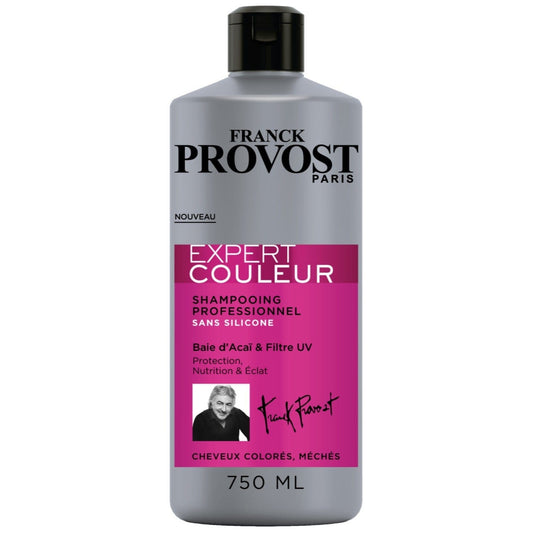 Franck Provost -Shampoing Professionnel Expert Couleur Protection & Éclat Des Cheveux Colorés 750ml - Franck Provost - Ethni Beauty Market