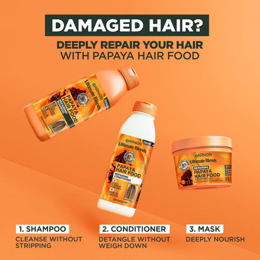 Garnier - Ultimate Blends- Masque soin à la Papaye et Amla 3-in-1 vegan 390ml - Garnier - Ethni Beauty Market
