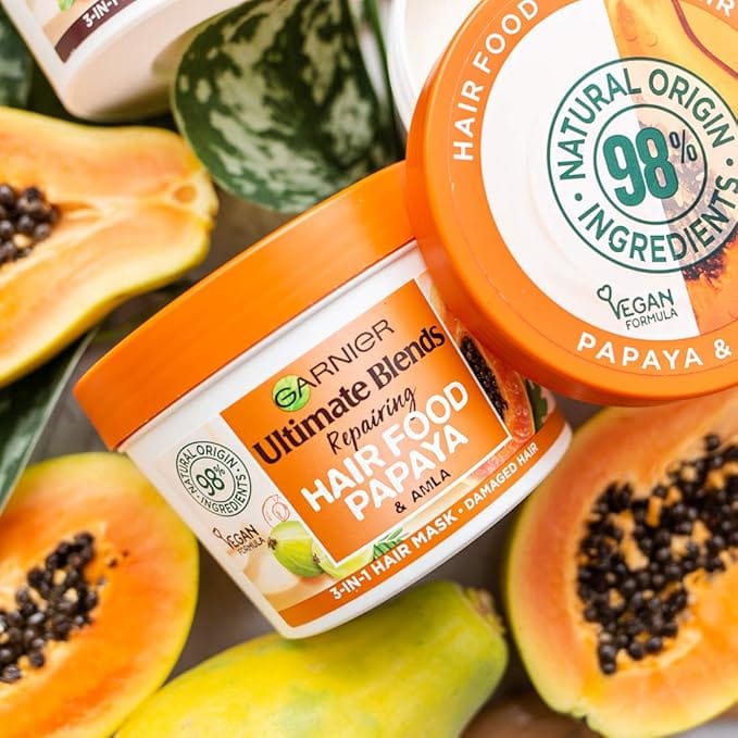 Garnier - Ultimate Blends- Masque soin à la Papaye et Amla 3-in-1 vegan 390ml - Garnier - Ethni Beauty Market