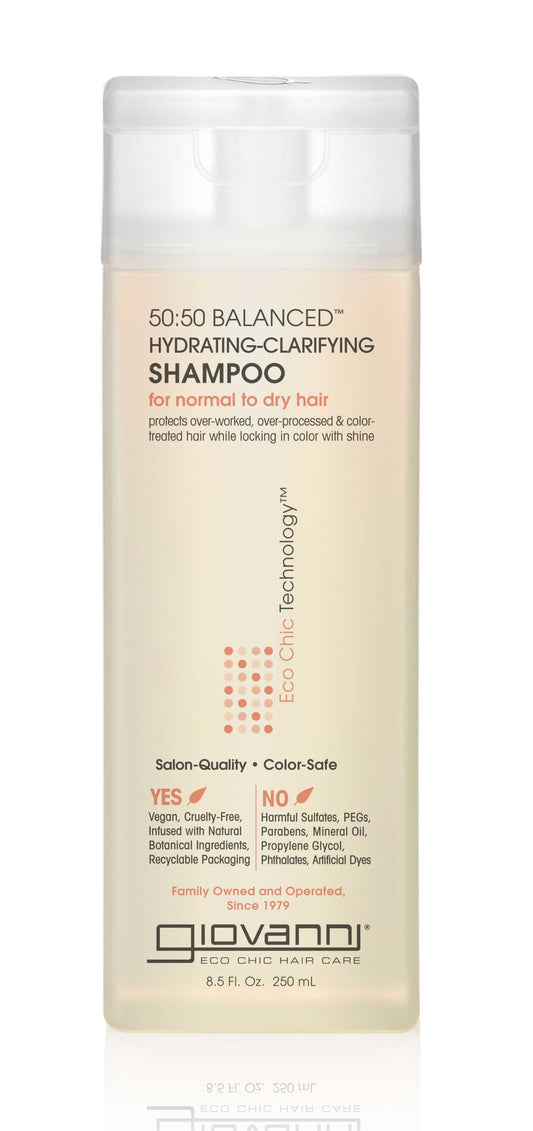 Giovanni - 50:50 balanced - Shampoing hydratant "hydrating clarifying" - 250ml - Giovanni - Ethni Beauty Market
