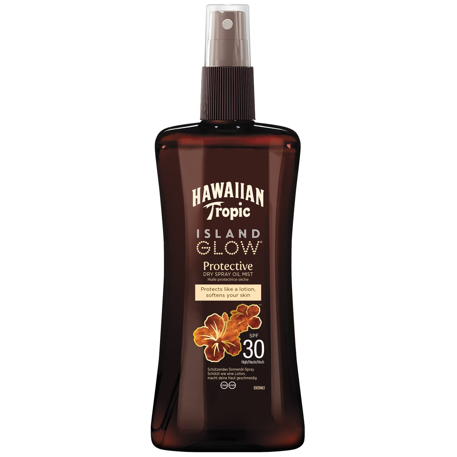 Hawaiian Tropic Huile bronzante Hawaiian Tropic - Island Glow Protective SPF30 "Dry Spray Oil" 200ml