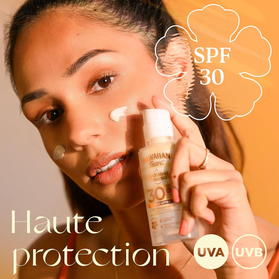 Hawaiian Tropic - Moisturizing & Light Protective Lotion Spf 30 - Face - 50ml - Hawaiian Tropic - Ethni Beauty Market
