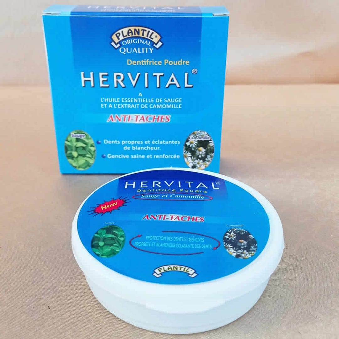 Hervital - Dentifrice en poudre Sauge et Camomille - 50g - Hervital - Ethni Beauty Market