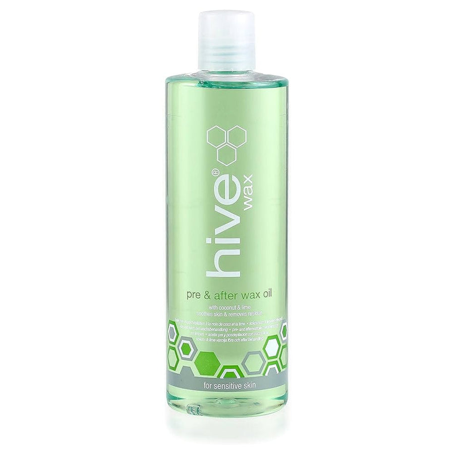 Hive - Huile pré/post épilatoire à l'huile de coco et citron (Pre And After Wax Oil With Coconut And Lime) - 400 ml - Hive - Ethni Beauty Market