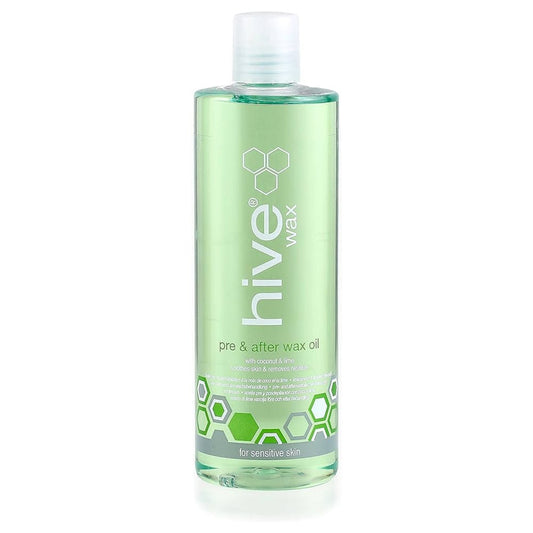 Hive - Pre / post depilatory oil with coconut oil and lemon (Pre And After Wax Oil With Coconut And Lime) - 400 ml - Hive - Ethni Beauty Market